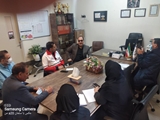 برگزاری نشست آمادگی در بحران در بیمارستان زرقان با حضور مسئولان شبکه بهداشت و هلال احمر این شهرستان
